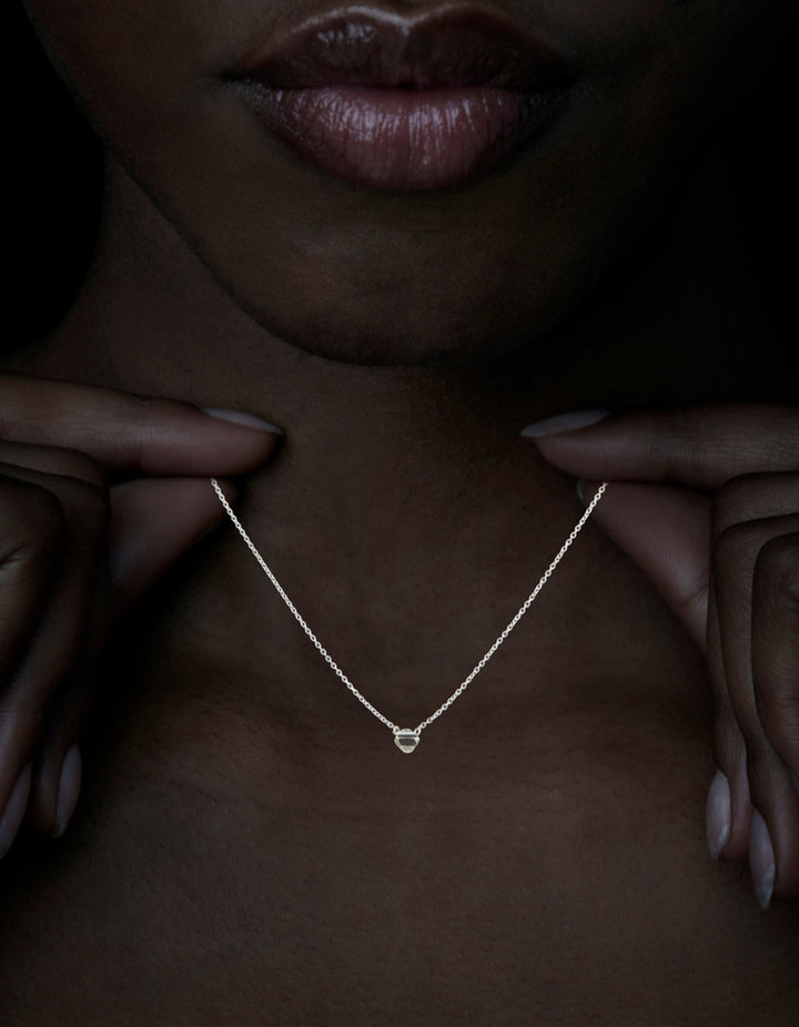 Australian Rough Octahedron Diamond in Necklace – 0.72 ct.