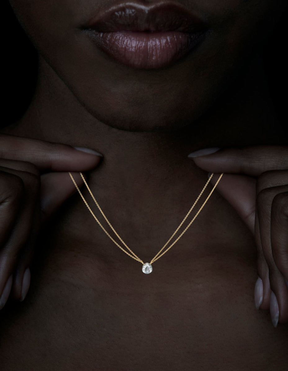 One-Of-A-Kind Raw Diamond Necklace – 1.64 ct.