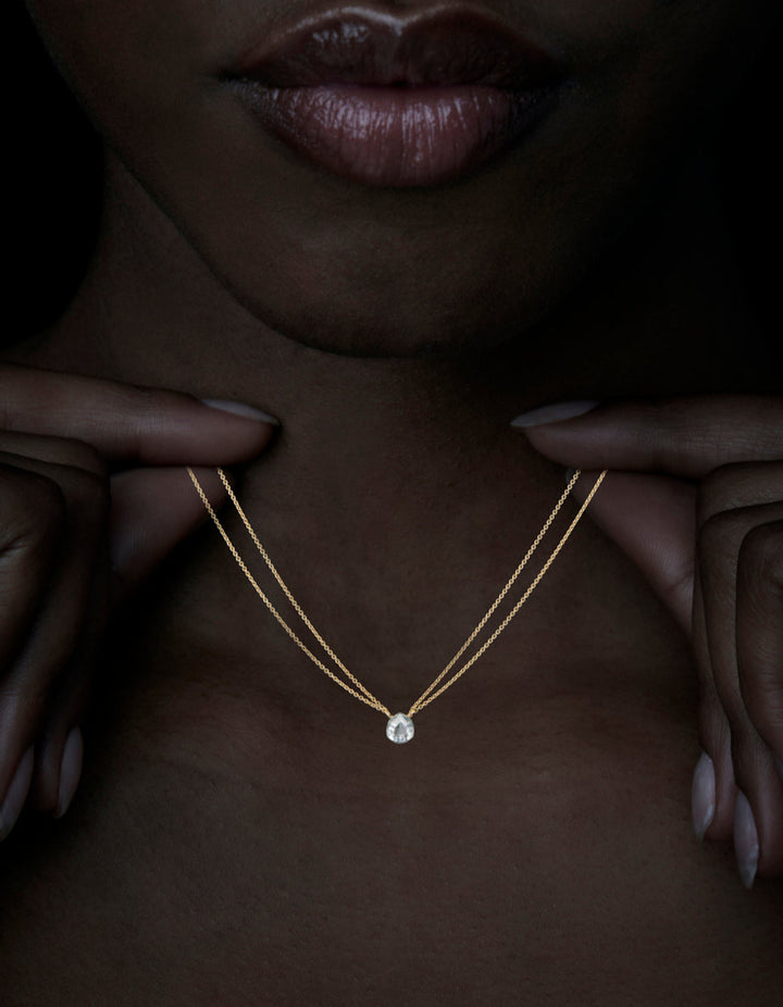 One-Of-A-Kind Raw Diamond Necklace – 1.64 ct.