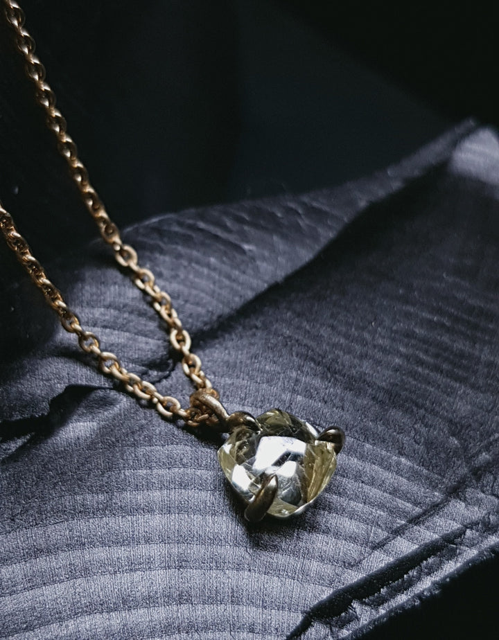 Simple Raw Diamond Gold Necklace – 1.21 ct.