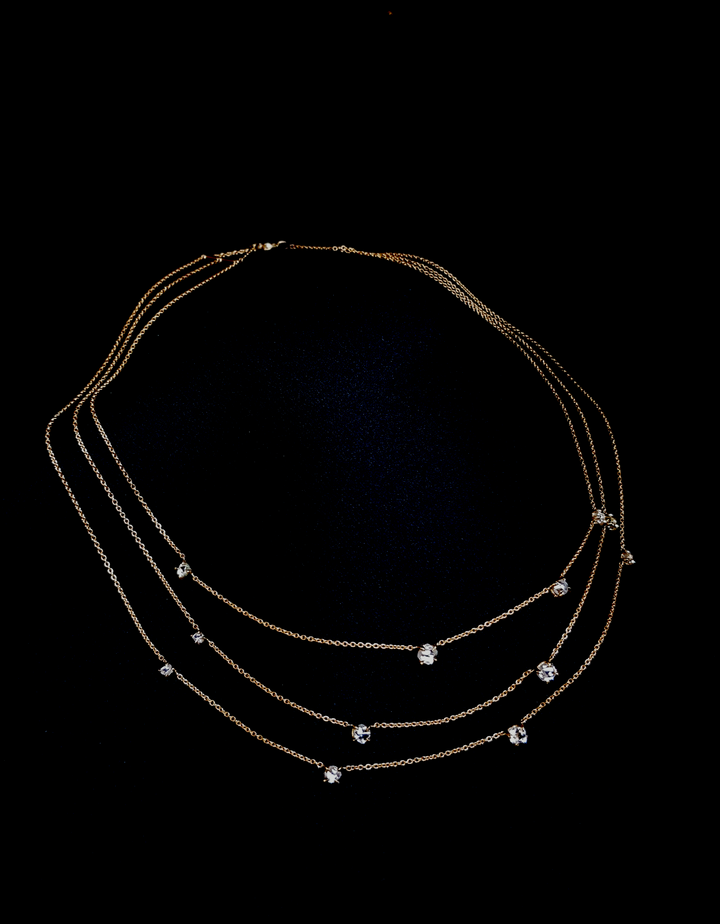 Star Night Rough Diamond Gold Necklace – 3.96 ct.