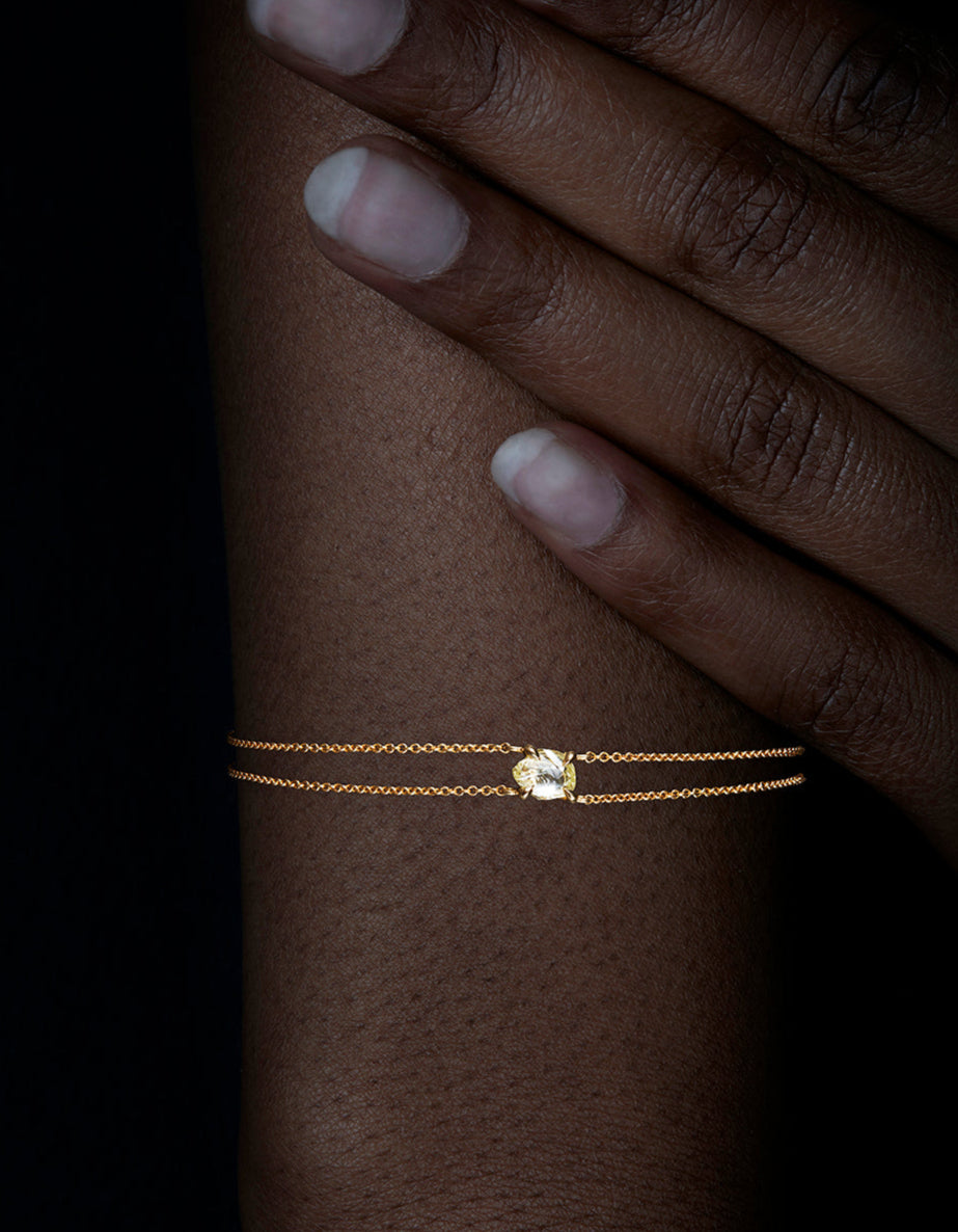 Simplicity in Gold Chain Bracelet – 0.47 ct.