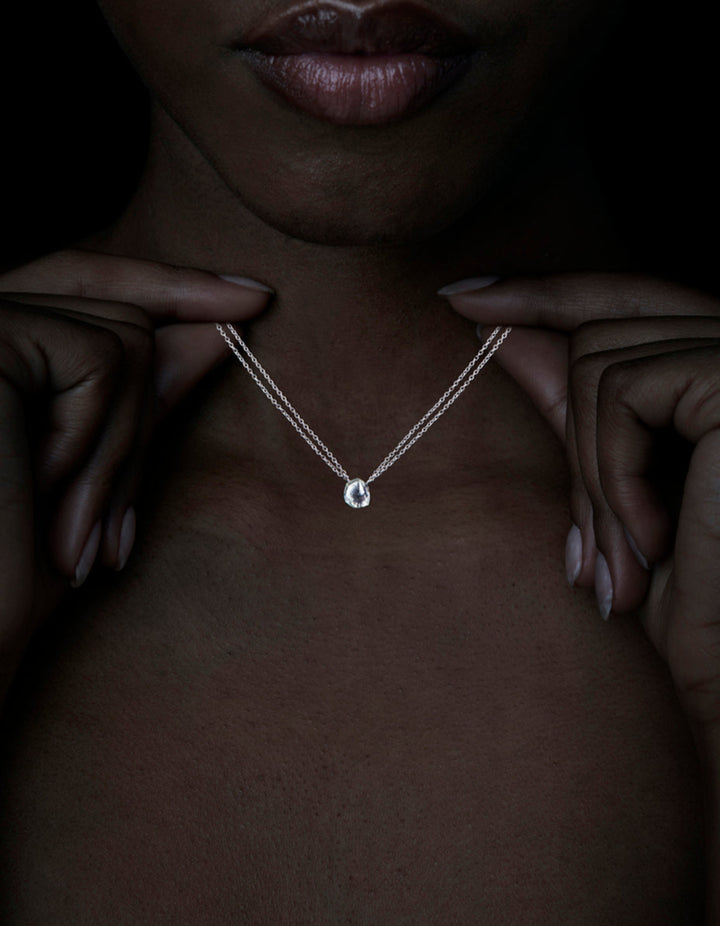 Floating 1.72 ct. Diamond Necklace