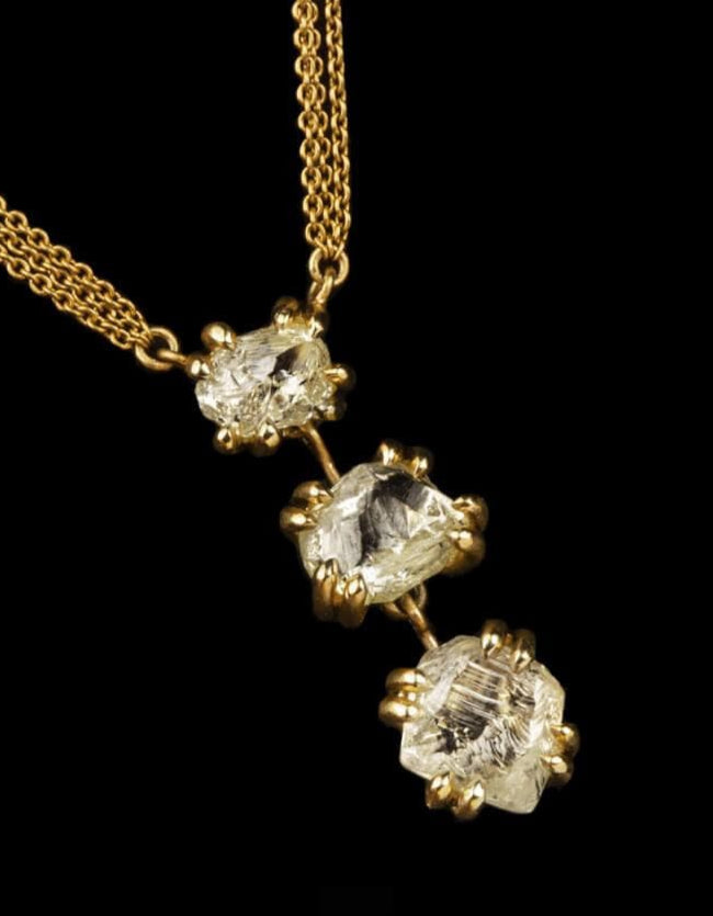 Unique Yellow Diamond Copenhagen Necklace - 4.94 ct.