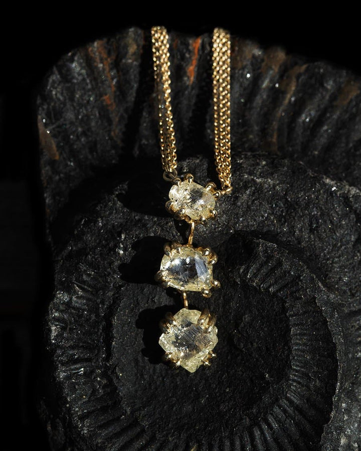 Unique Yellow Diamond Copenhagen Necklace - 4.94 ct.